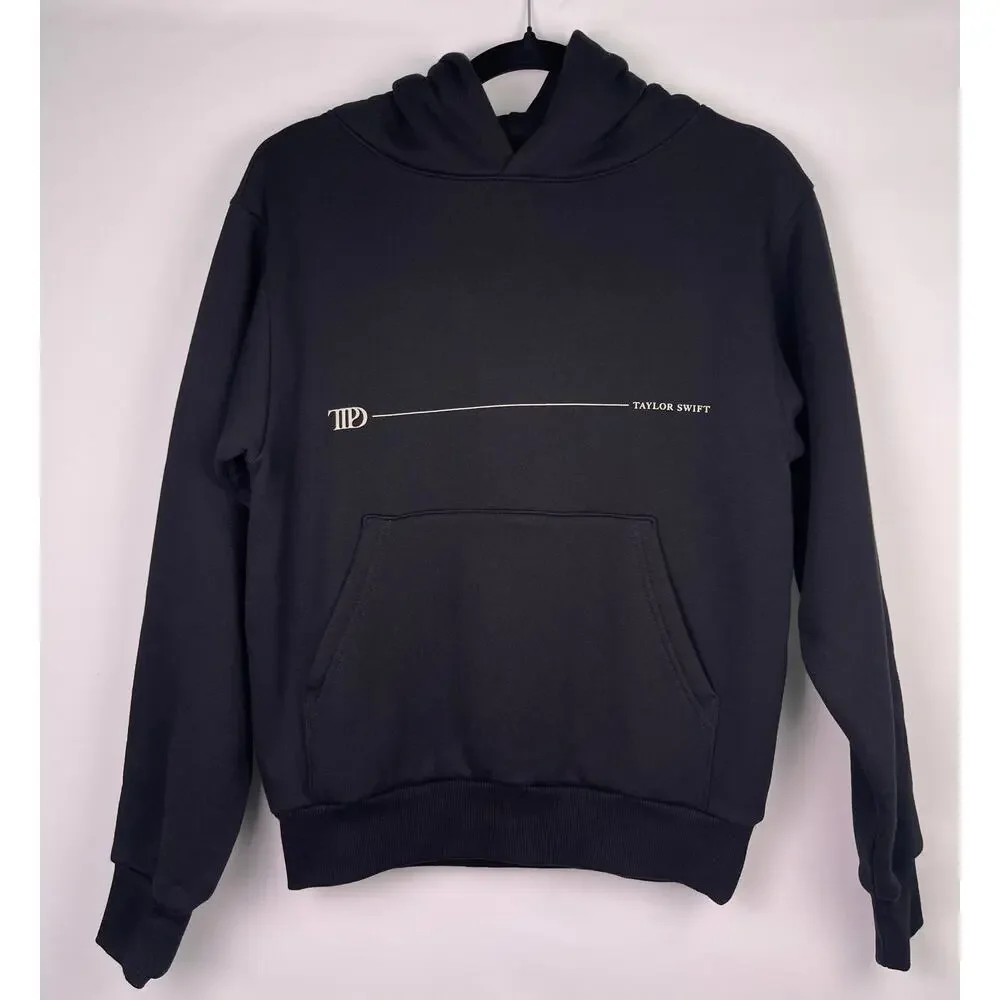 Taylor Swift The Tortured Poets Department Black Hoodie XS Official Merch - Picture 2 of 8